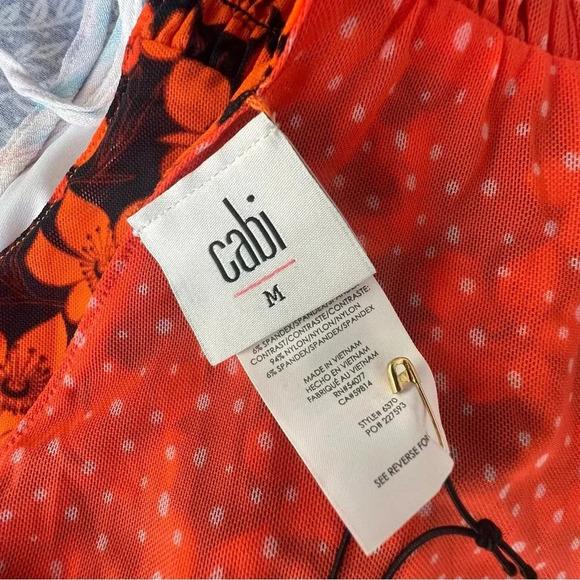 Cabi Playday Flip Dress SZ Medium 6370 Dotted Bouquet Mesh Reversible New Nwt - Picture 15 of 15